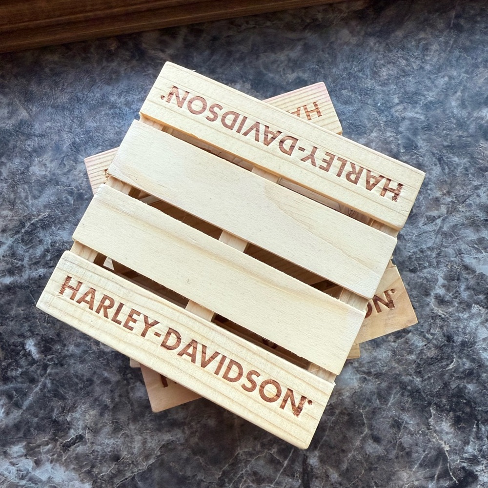 Harley-Davidson Wooden Coasters